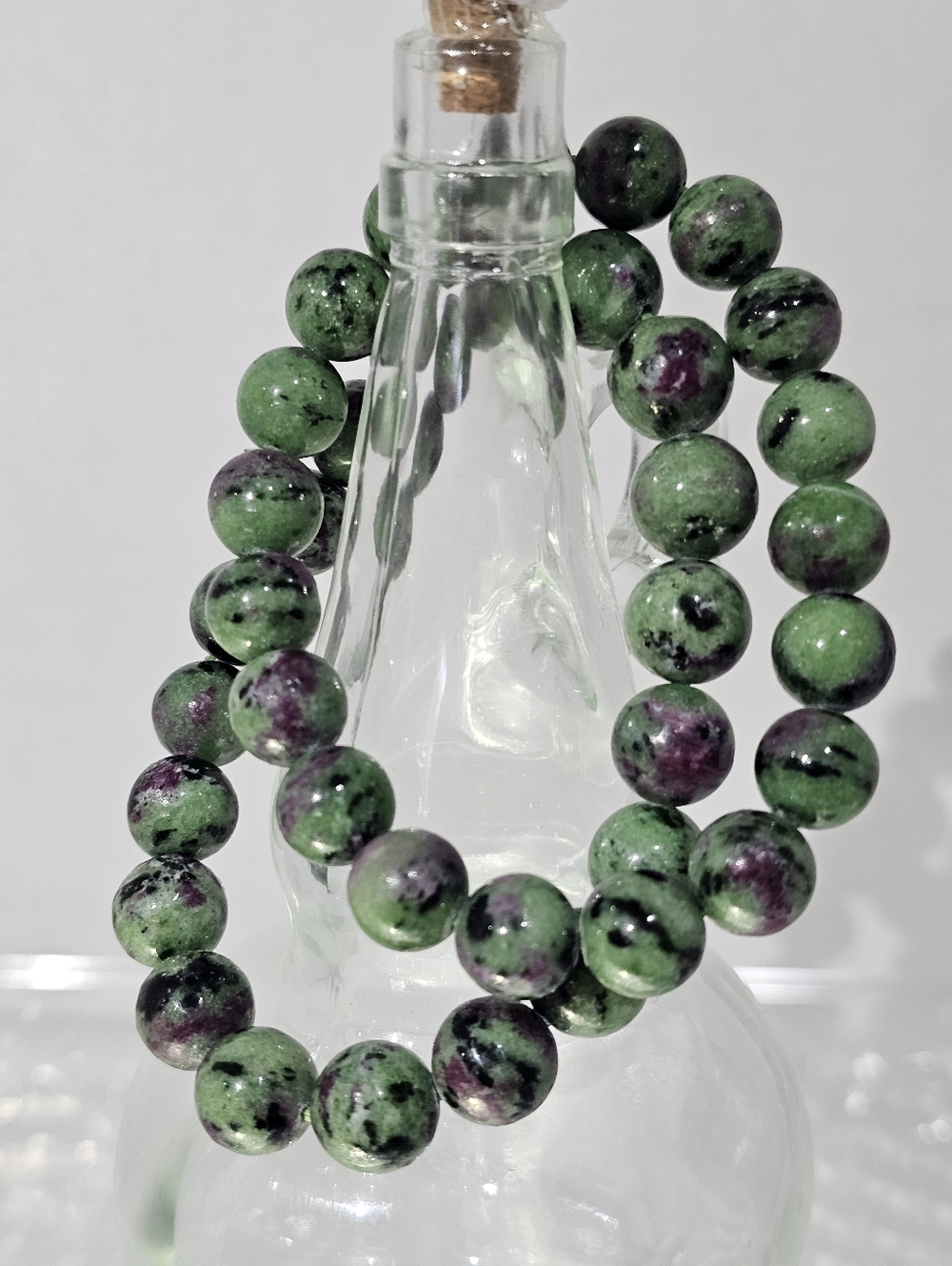 Ruby Zoisite In Epidote Bracelet